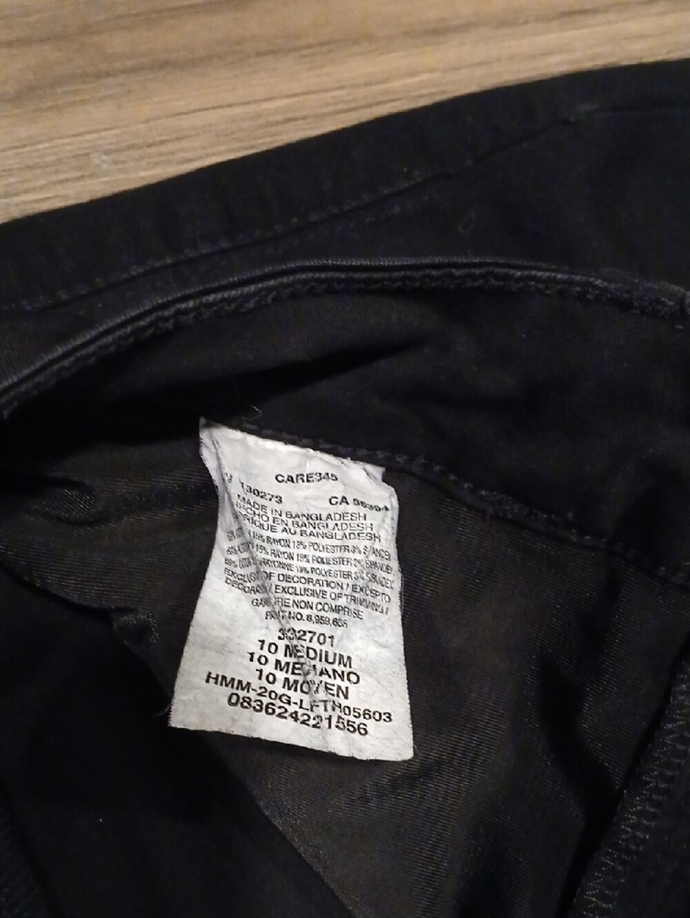 Lee Black Straight-Leg Mid Rise Jeans 10 Medium - Picture 4 of 9